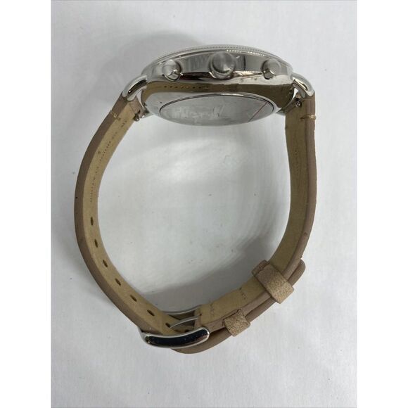 Fossil FTW1200 Women's Sand Leather Silver Analog Dial Hybrid Smartwatch XX704 - Picture 11 of 12